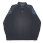 Mens Black Tommy Hilfiger  Long Sleeve Polo Shirt