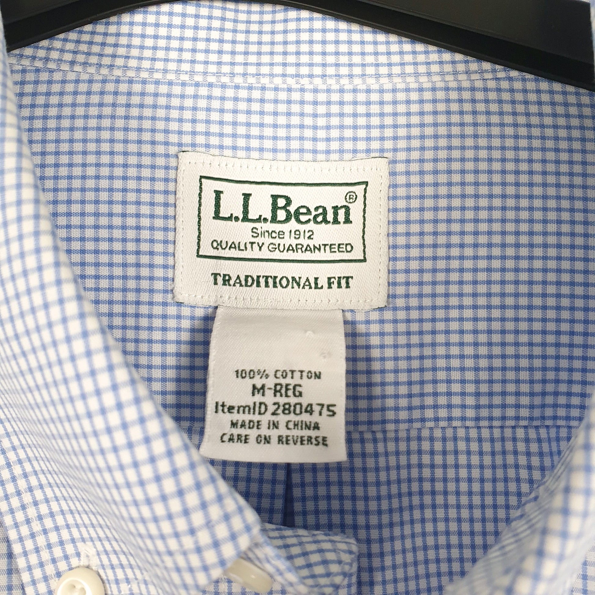 Mens Blue L.L.Bean   Shirt