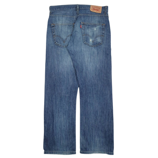 Mens Blue Levis Distressed  Jeans
