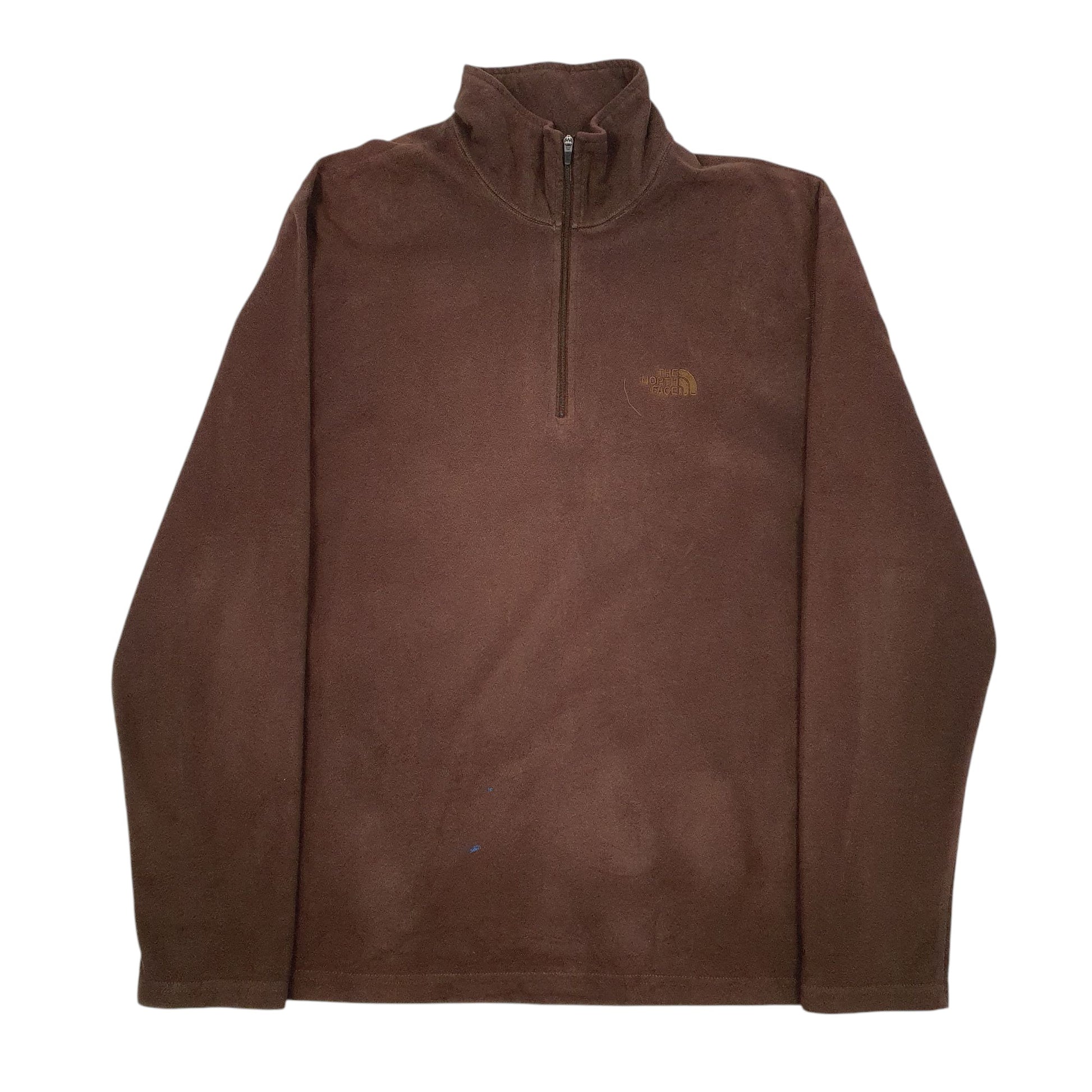 Mens Brown The North Face  Quarter Zip Jumper