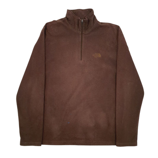 Mens Brown The North Face  Quarter Zip Jumper