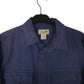 Mens Blue L.L.Bean Thick Chamois Flannel  Shirt