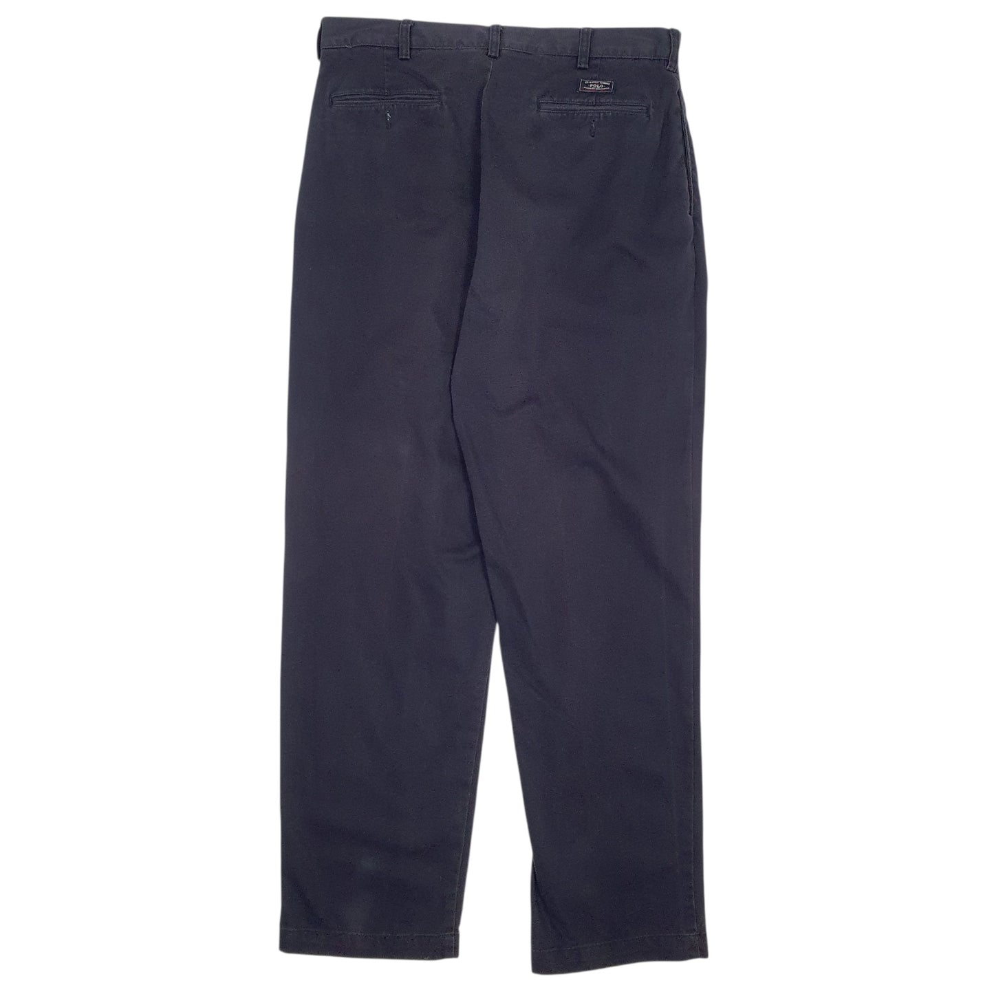 Mens Navy Polo Ralph Lauren Andrew Pant Pleated  Trousers
