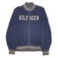 Mens Navy Tommy Hilfiger Spellout Heavyweight Knit Full Zip Jumper
