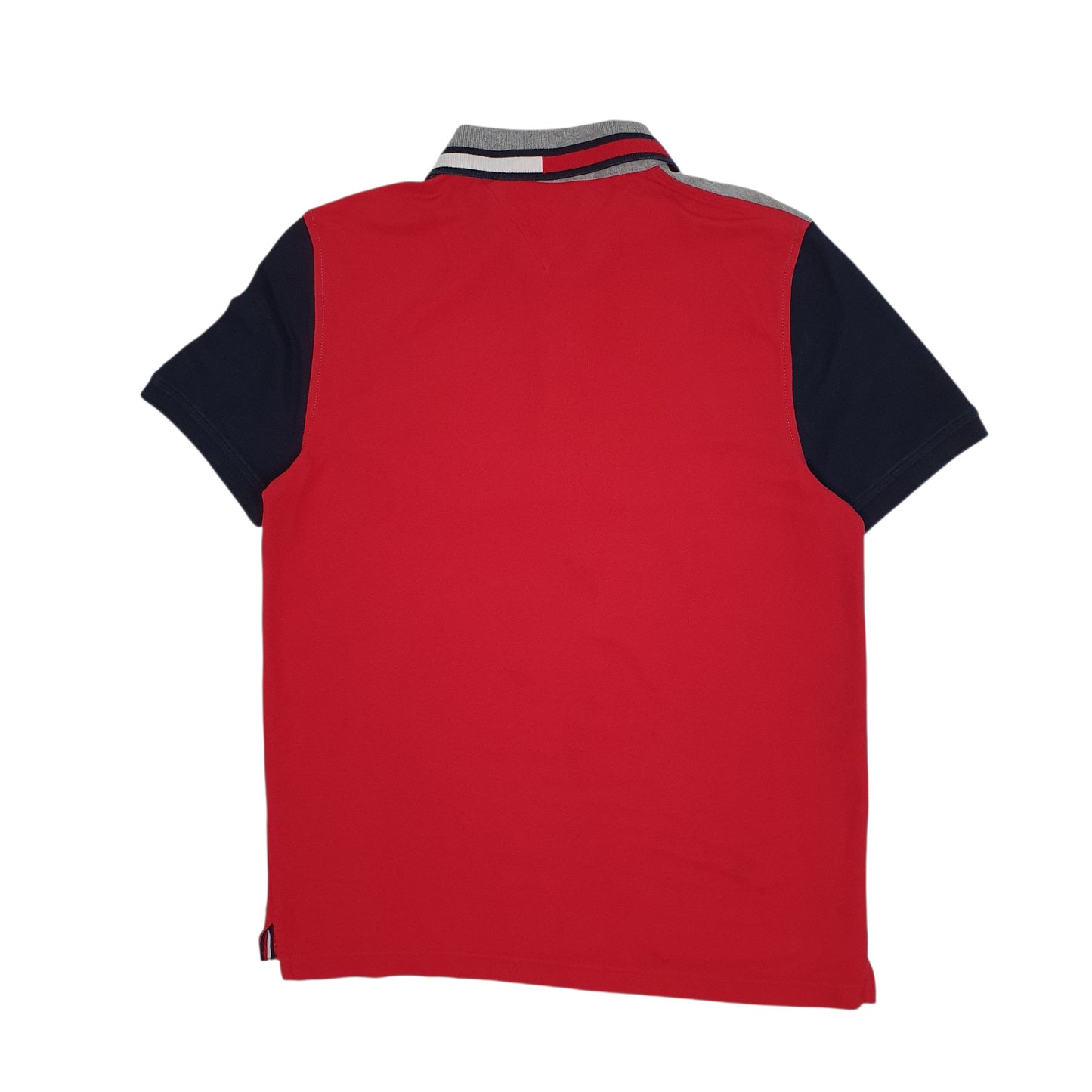 Mens Red Tommy Hilfiger  Crewneck Polo Shirt