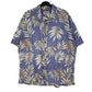 Mens Purple Cooke Street Hawaiian Short Sleeve Shirt