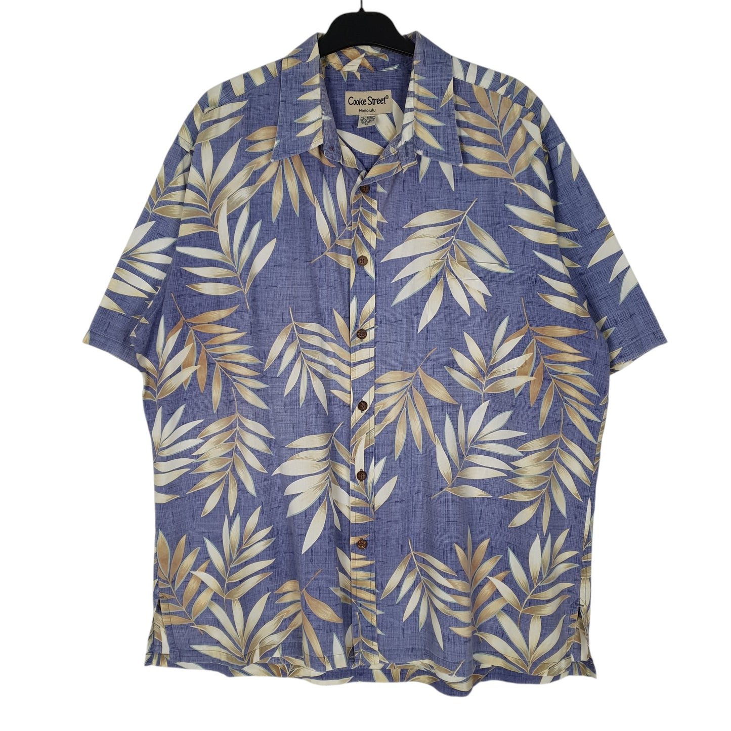 Mens Purple Cooke Street Hawaiian Short Sleeve Shirt