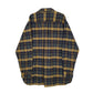 Mens Navy L.L.Bean Thick Chamois Flannel  Shirt