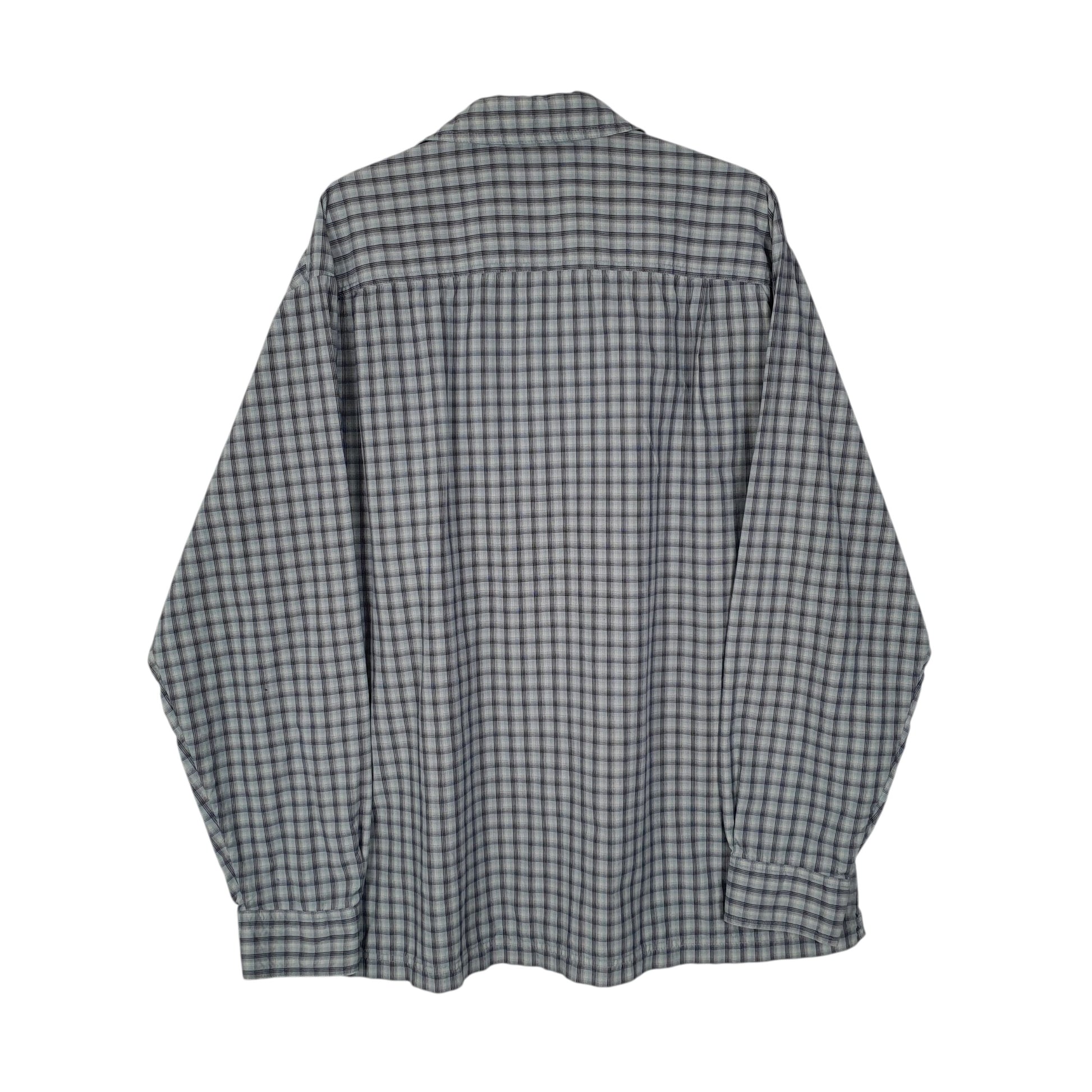 Mens Blue L.L.Bean Walking Hiking  Shirt