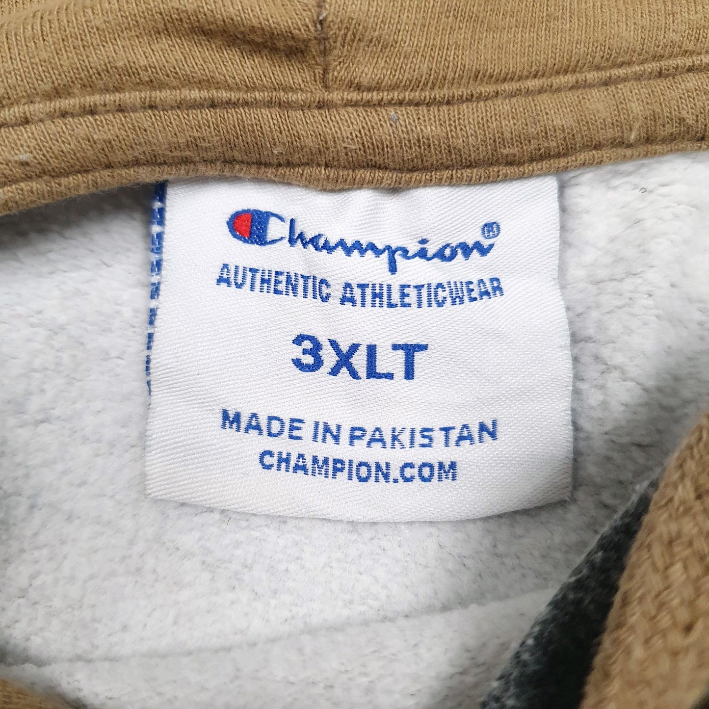 Mens Green Champion Spellout Hoodie Jumper