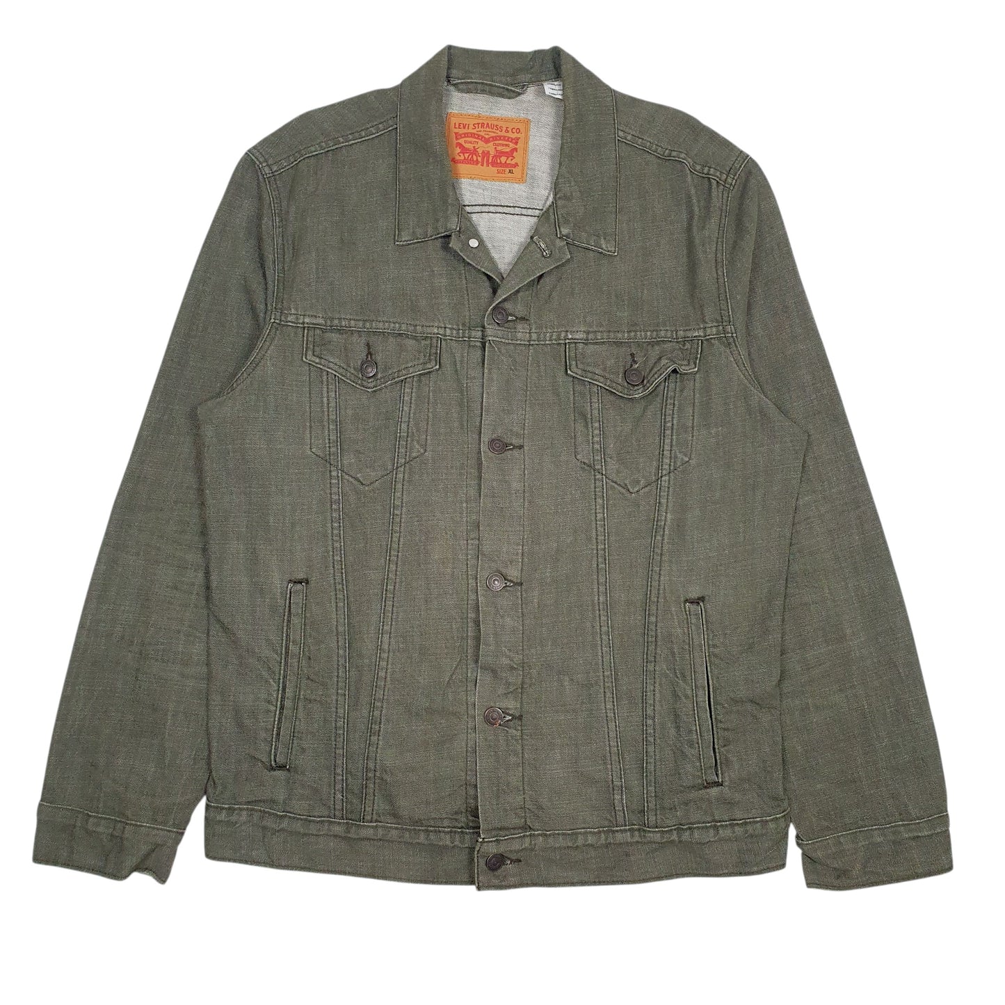 Mens Green Levis   Coat