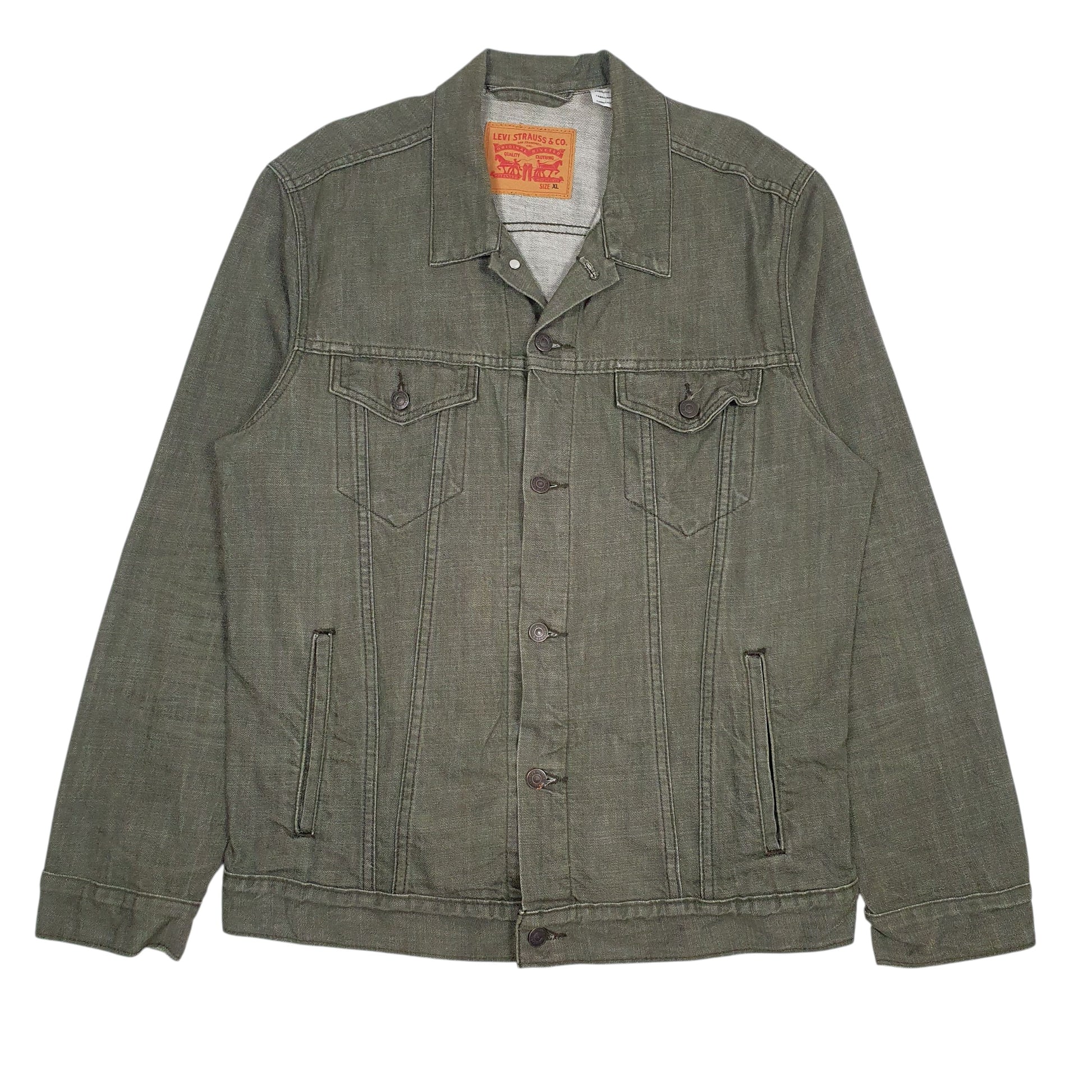 Mens Green Levis   Coat