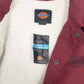 Mens Burgundy Dickies Coach Sherpa Lined  Coat