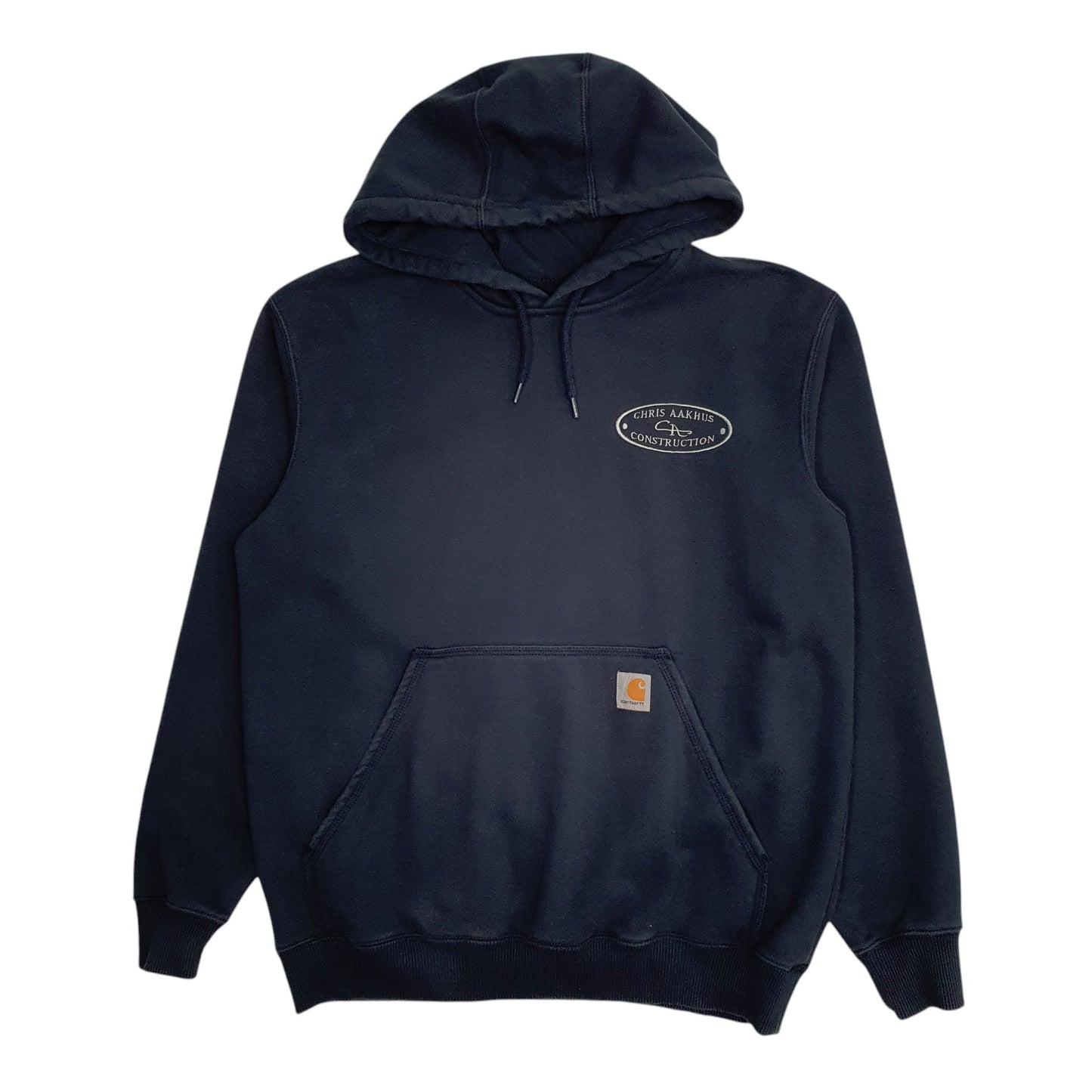 Mens Navy Carhartt Construction Hoodie Jumper