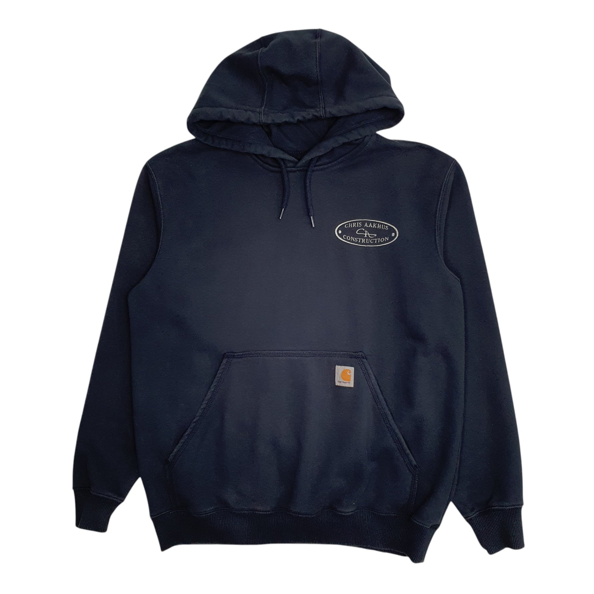 Mens Navy Carhartt Construction Hoodie Jumper
