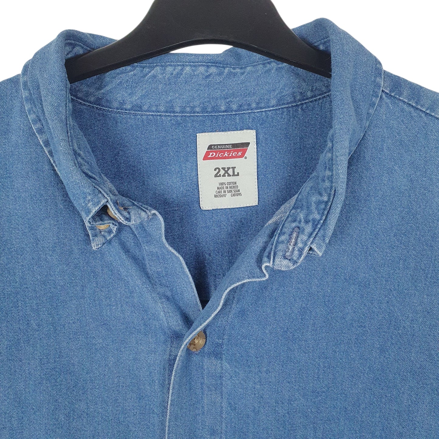Mens Blue Dickies Denim  Shirt