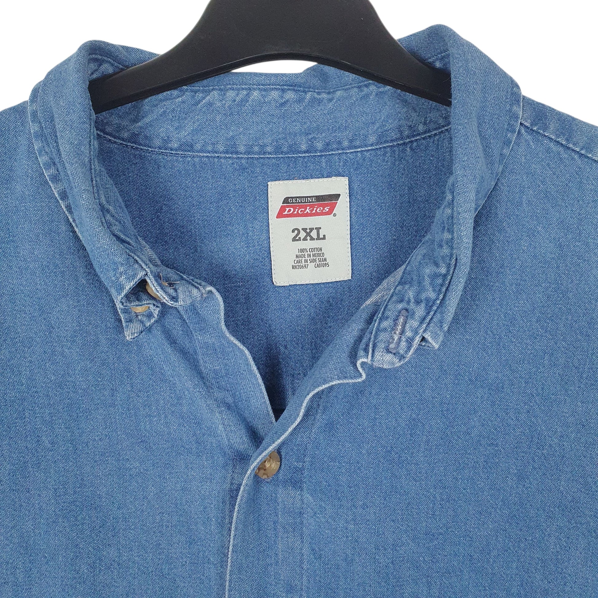 Mens Blue Dickies Denim  Shirt