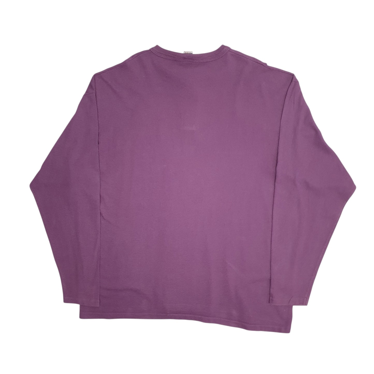 Mens Purple Cotton Deluxe Vintage 90s Mardi Gras 1999 Henley  T Shirt