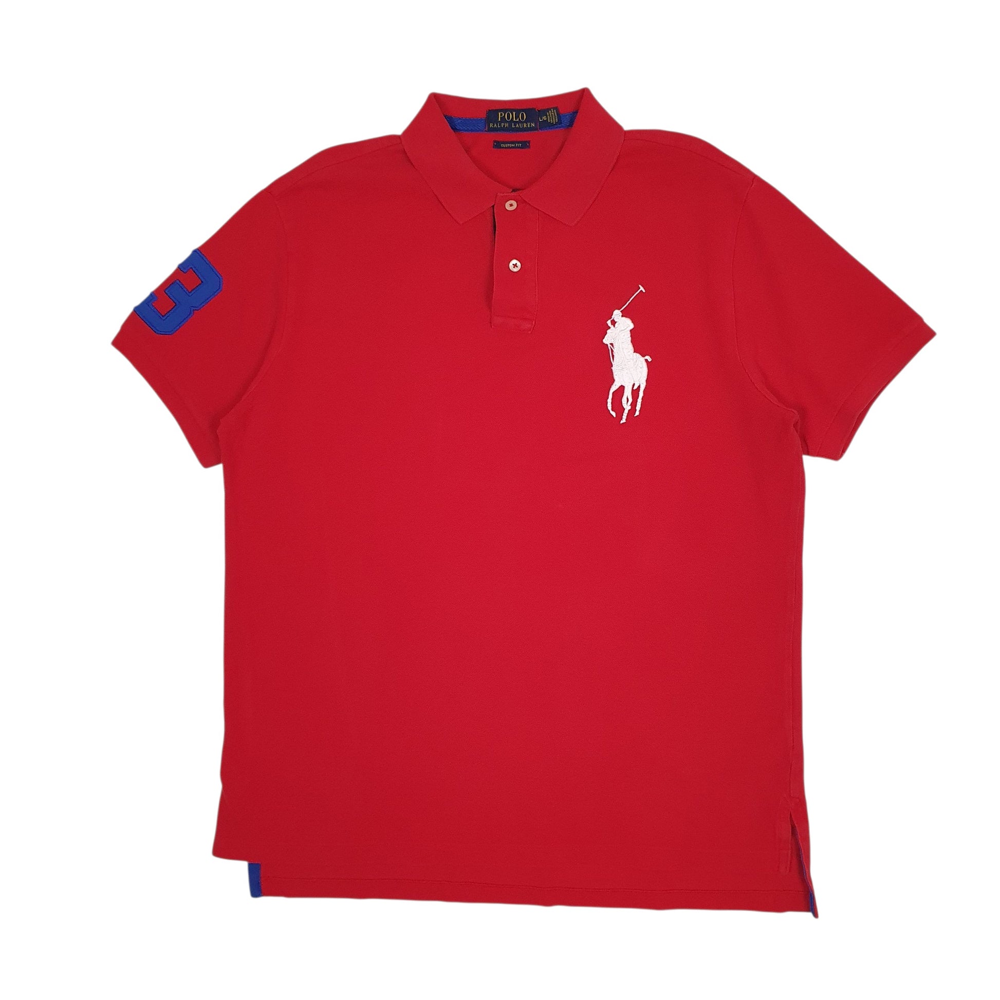Mens Red Polo Ralph Lauren  Short Sleeve Polo Shirt