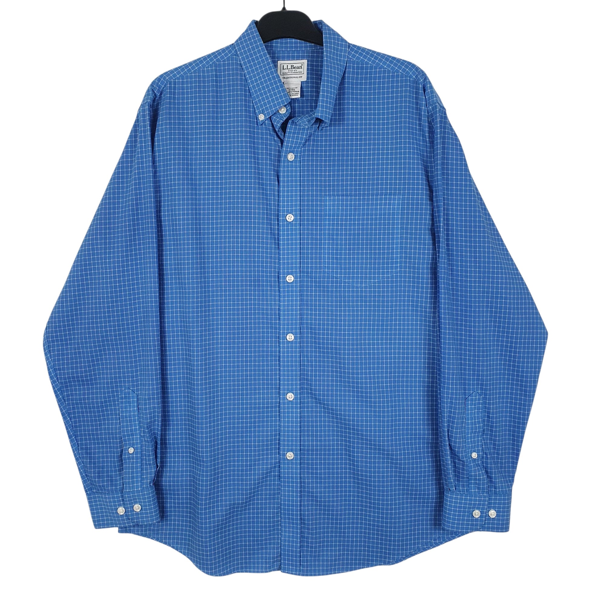 Mens Blue L.L.Bean  Long Sleeve Shirt