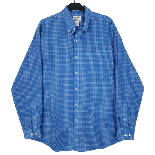 Mens Blue L.L.Bean  Long Sleeve Shirt
