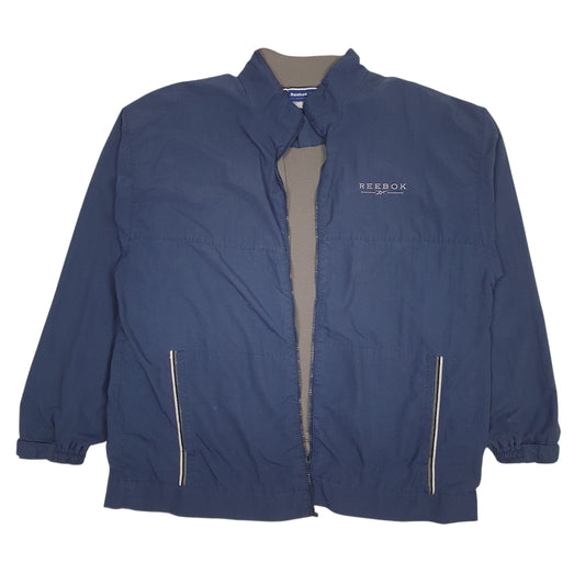 Mens Navy Reebok Vintage Crewneck Coat