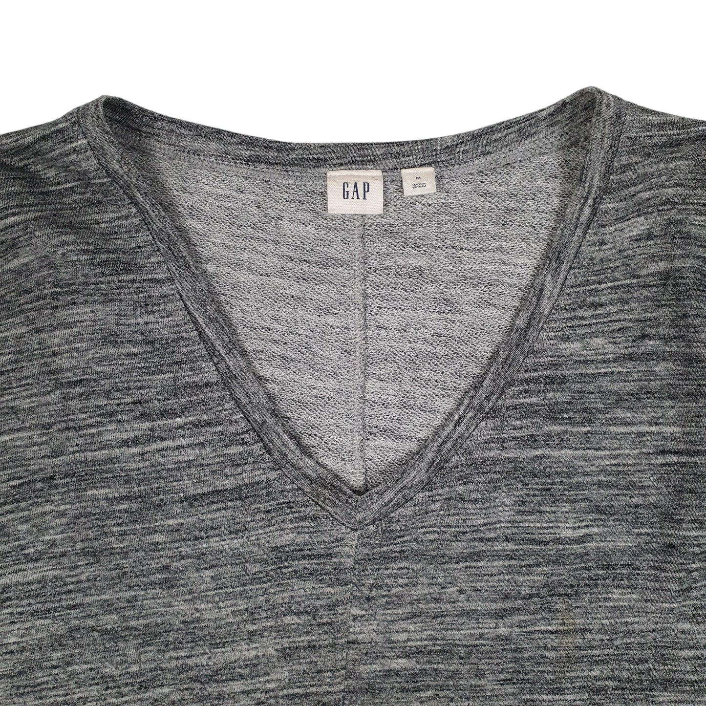 Mens Grey GAP Baggy V Neck Jumper