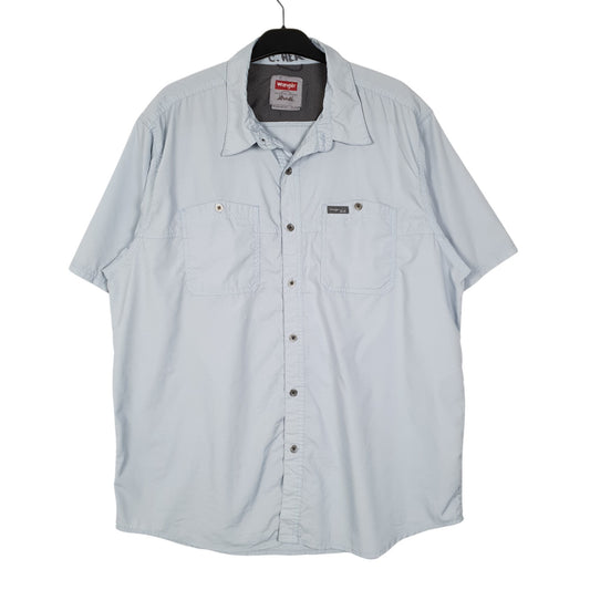 Mens Blue Wrangler  Short Sleeve Shirt