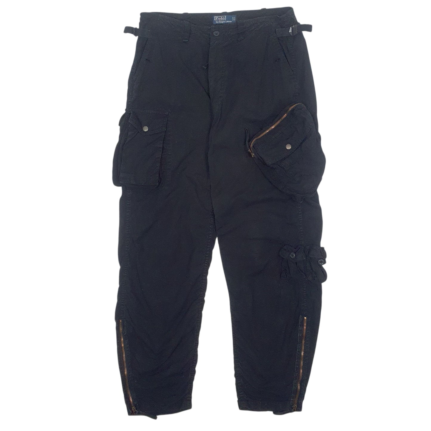 Mens Black Polo Ralph Lauren  Cargo Trousers