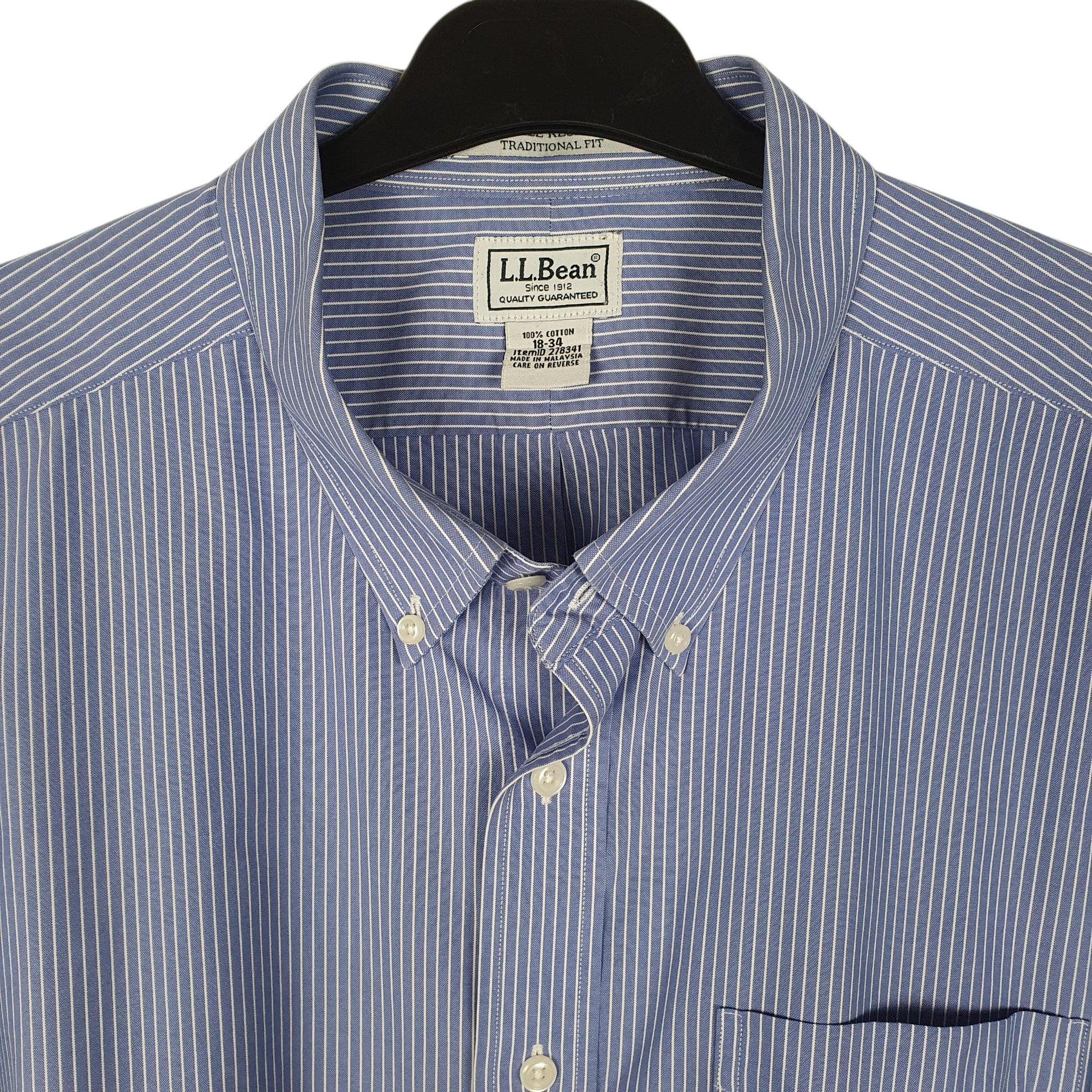 Mens Blue L.L.Bean   Shirt