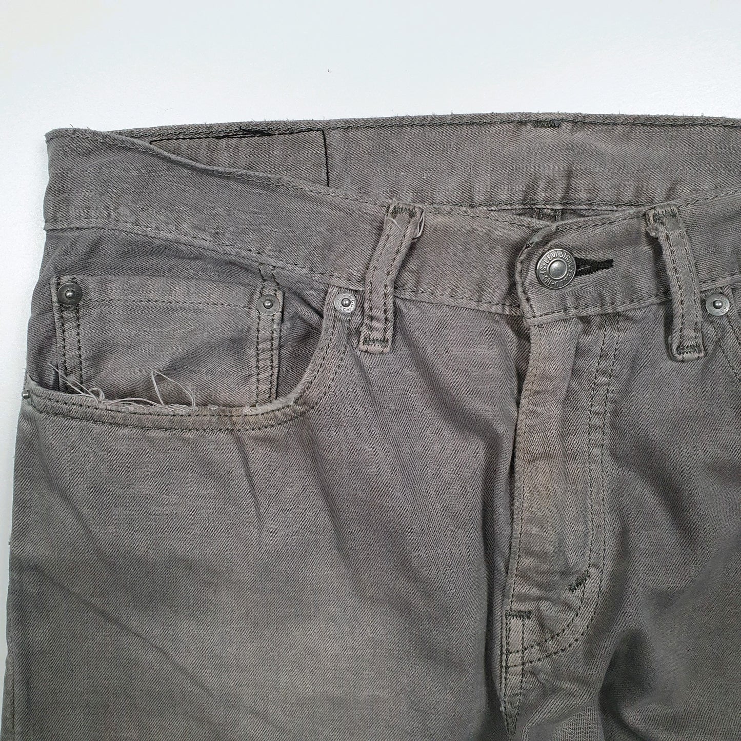 Mens Grey Levis Lightweight  Jeans