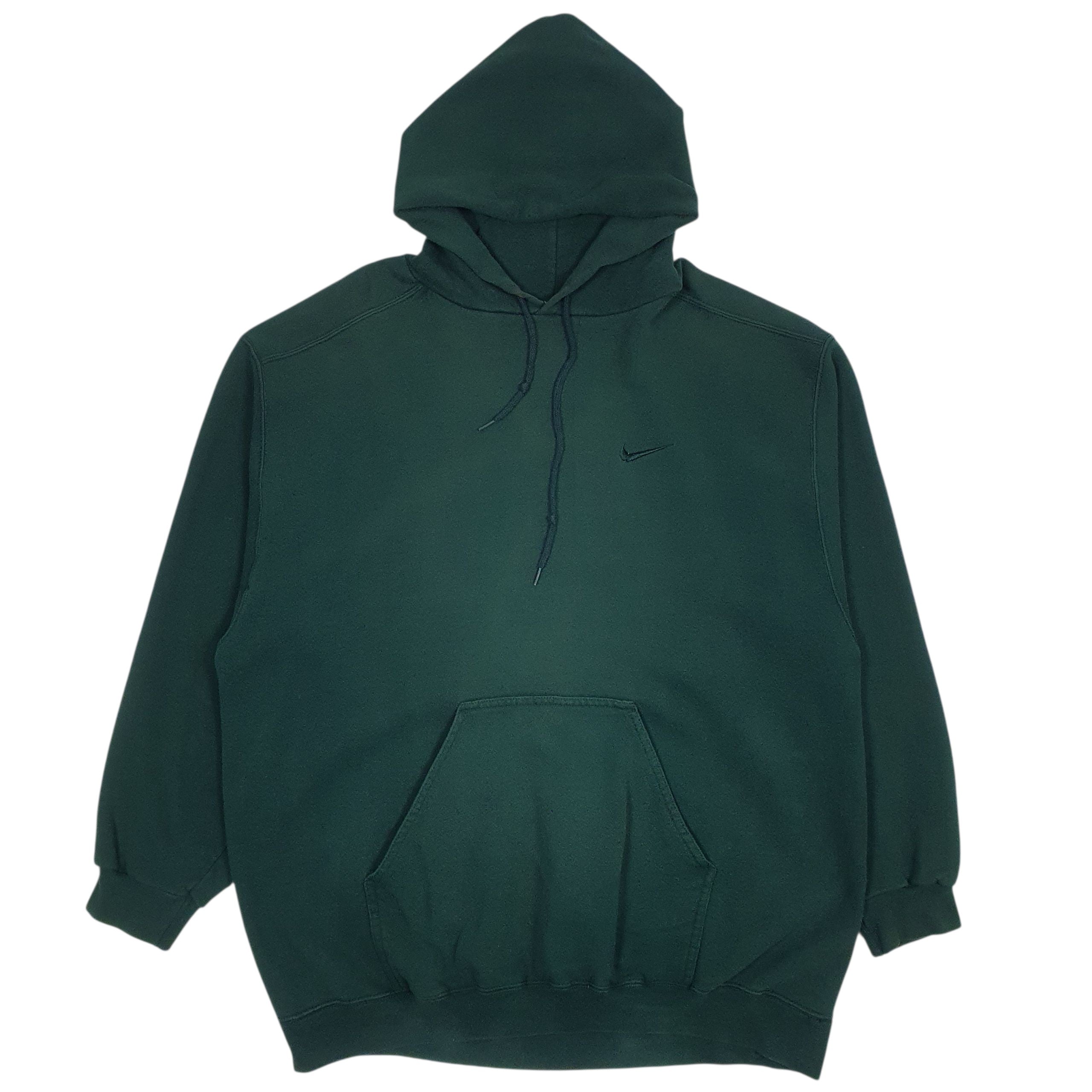 green nike vintage hoodie