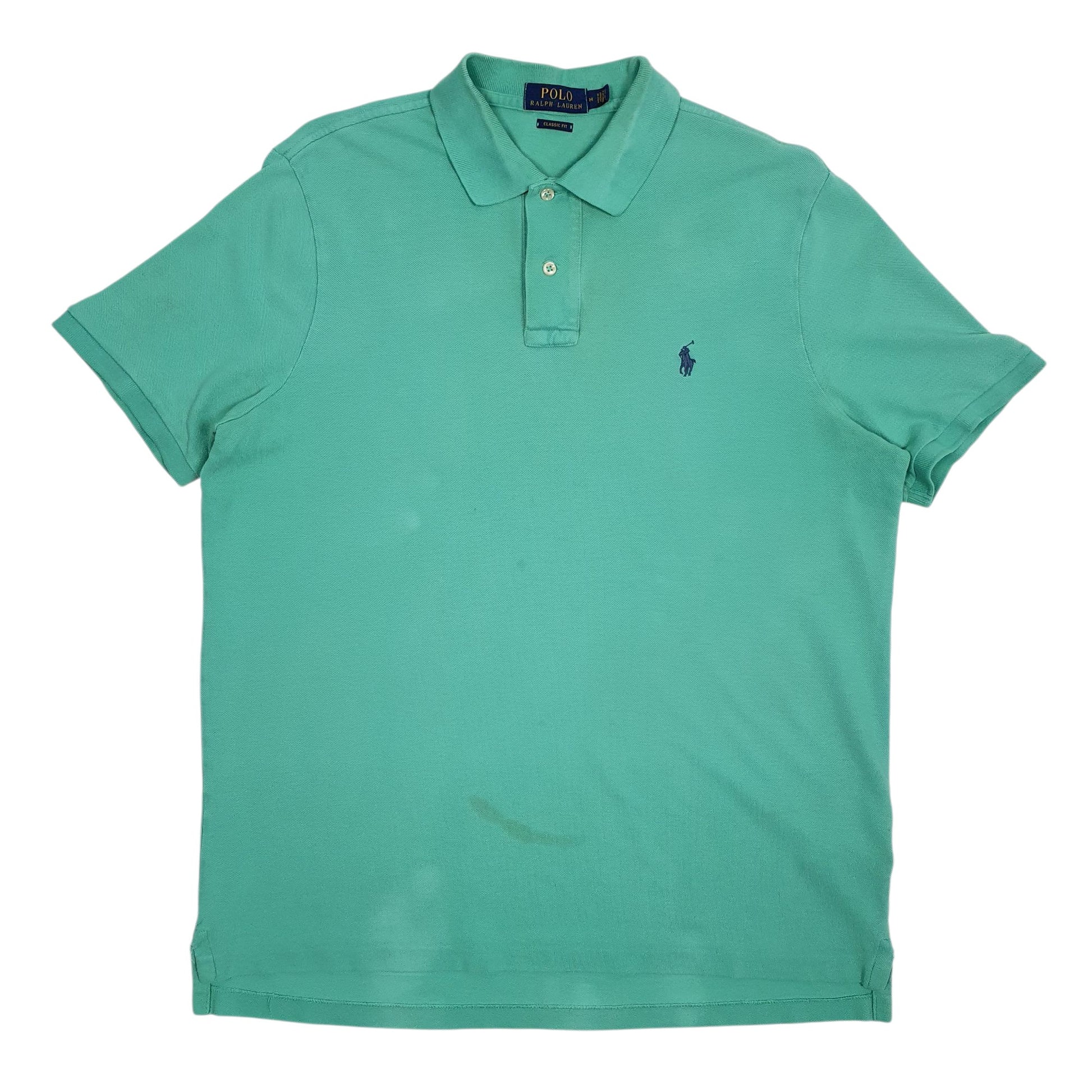 Mens Green Polo Ralph Lauren Classic Fit Short Sleeve Polo Shirt