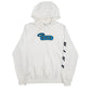 Mens White Nike Spellout Hoodie Jumper
