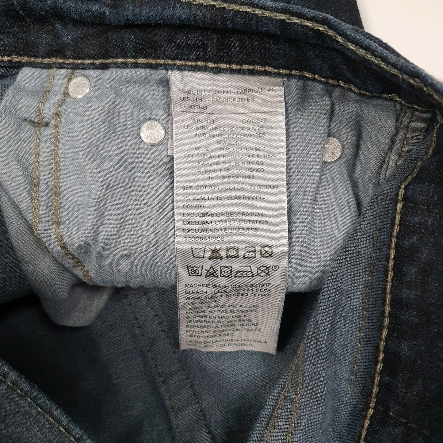 Mens Blue Levis Stretch  Jeans