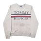 Mens Grey Tommy Hilfiger Spellout Crewneck Jumper