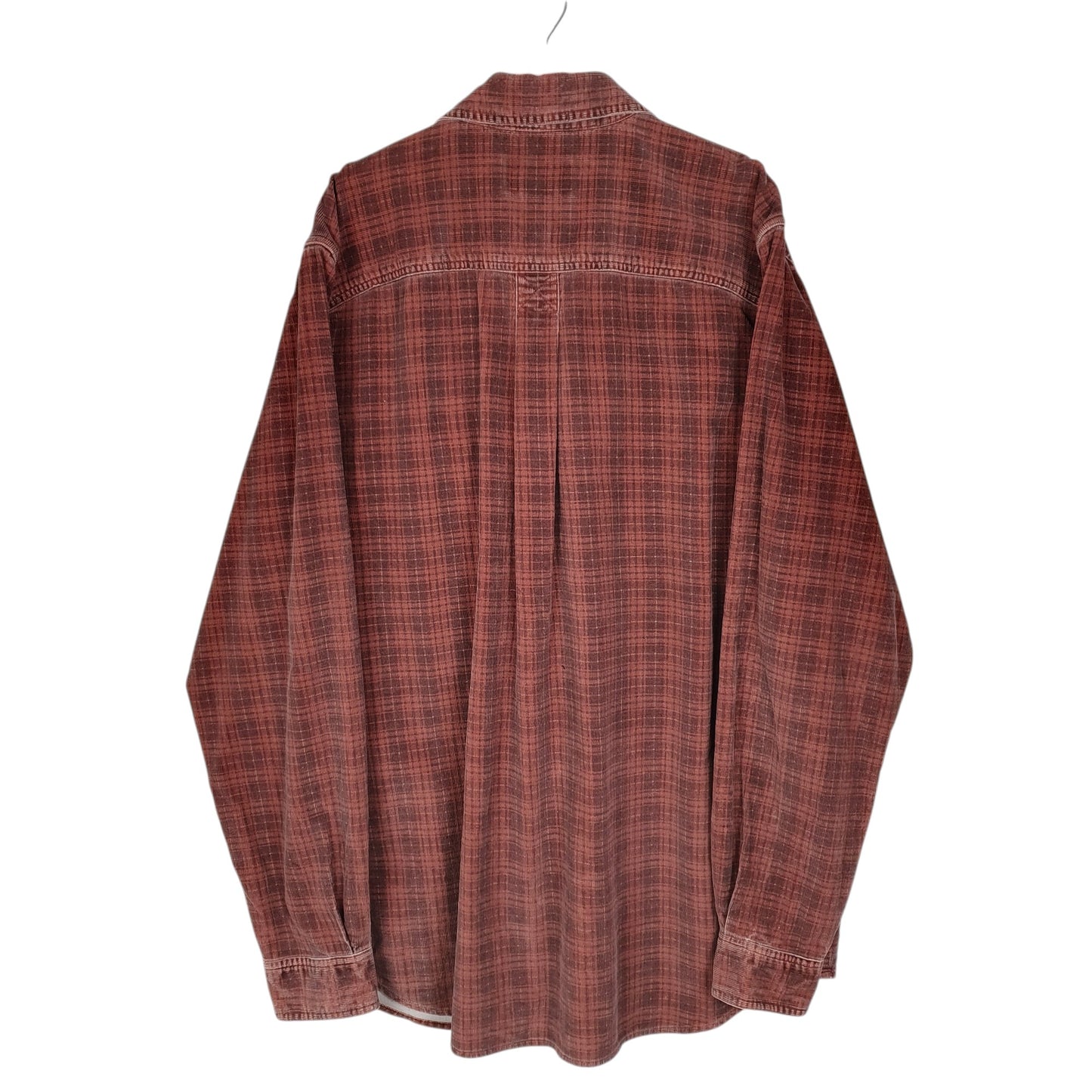 Mens Red Eddie Bauer Corduroy  Shirt