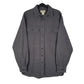 Mens Grey L.L.Bean Thick Chamois Tall Long Sleeve Shirt