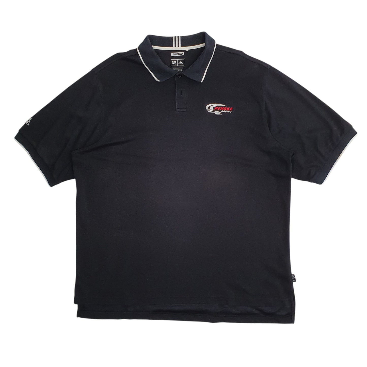 Mens Black Adidas  Short Sleeve Polo Shirt