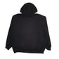Mens Black Carhartt Hoodie Quilt Lined Jacket Full Zip Jumper