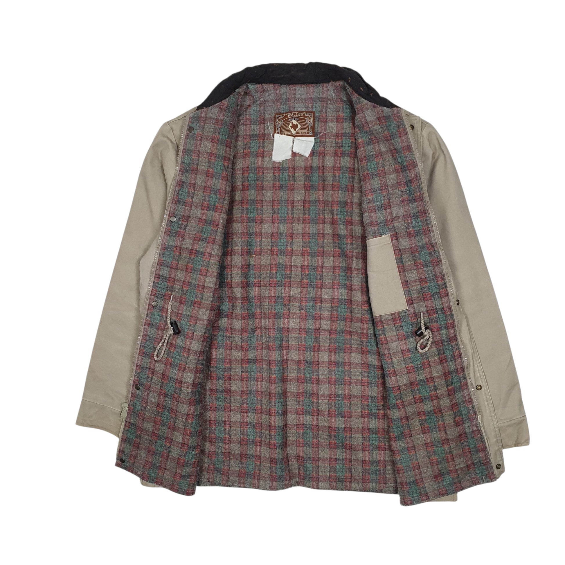 Mens Beige Walls Vintage 90s Western Field Chore  Coat