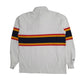 Mens White Barbarian Queens University Rugby Crewneck Polo Shirt