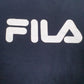 Mens Navy Fila Spellout Crewneck Jumper