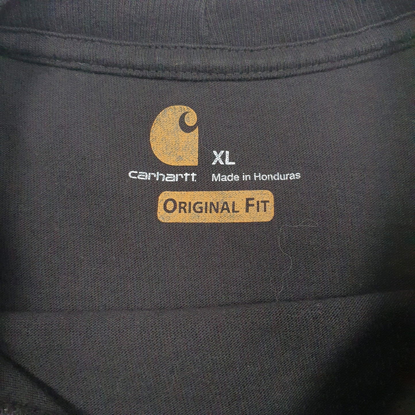 Mens Black Carhartt   T Shirt