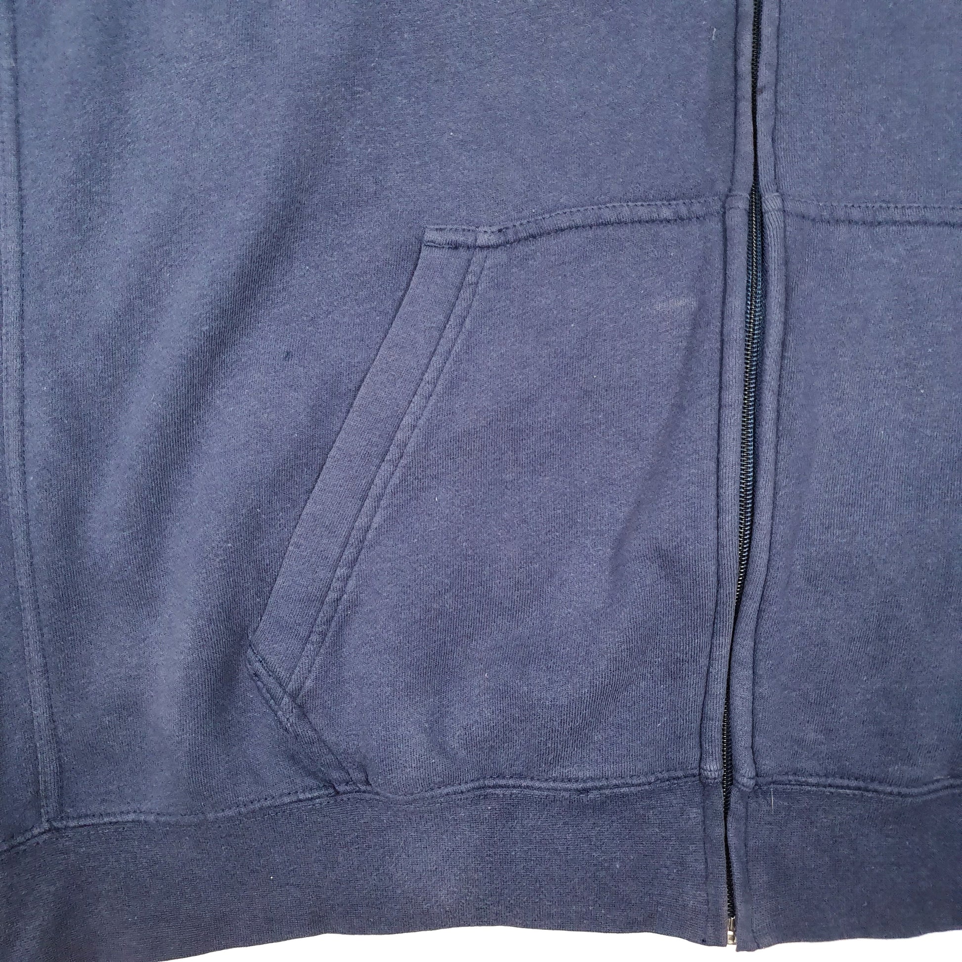Mens Navy Starter Hoodie Full Zip Jumper