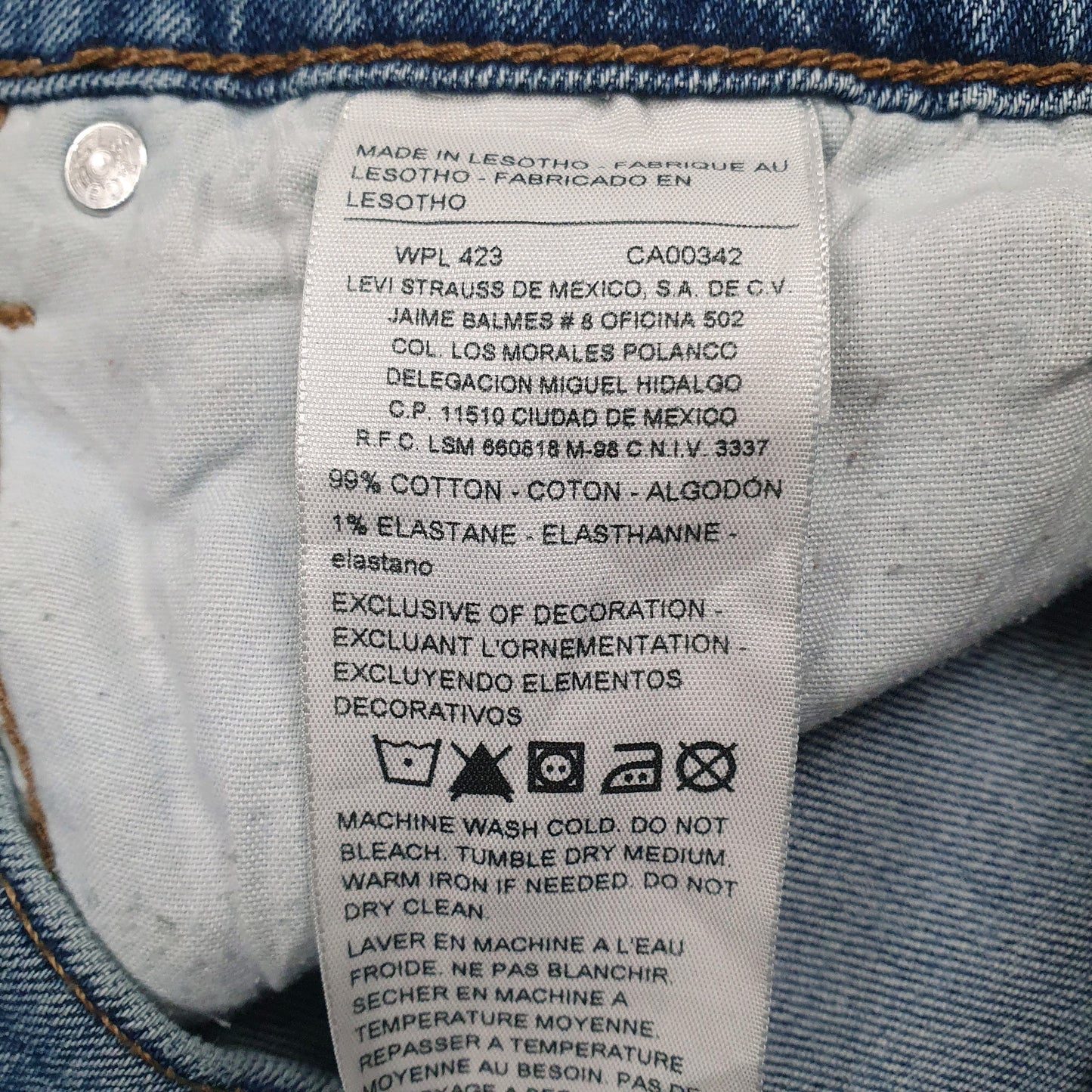 Mens Blue Levis   Jeans