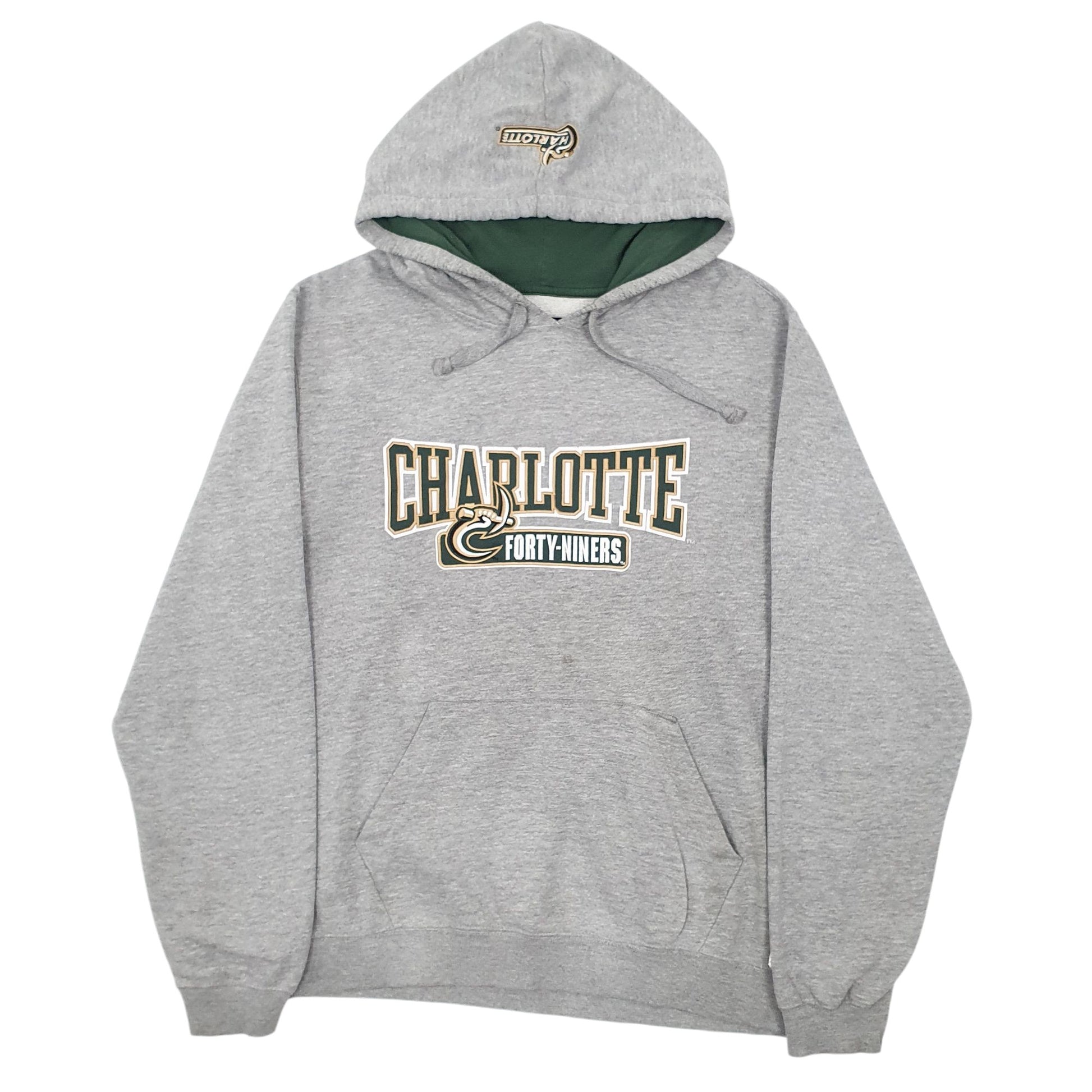 Mens Grey Champion Charlotte Forty-Niners Hoodie Jumper