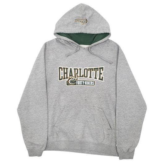 Mens Grey Champion Charlotte Forty-Niners Hoodie Jumper