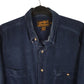 Mens Navy Eddie Bauer Corduroy Vintage 80s  Shirt