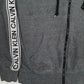 Womens Grey Calvin Klein Hoodie Full Zip Jumper